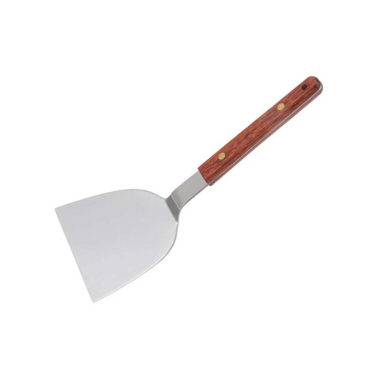 Stainless Steel Flipper With Wooden Handle - 12 cm