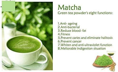 Matcha Green Tea Powder Bamboo Whisk