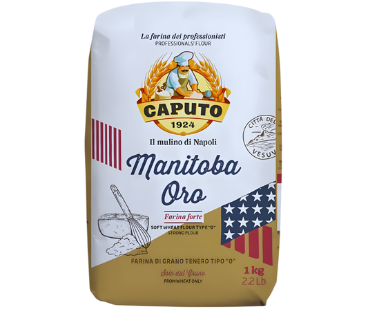 Caputo Oro Type 00 Flour 1k - High-Protein Soft Wheat Professional's Flour Manitoba