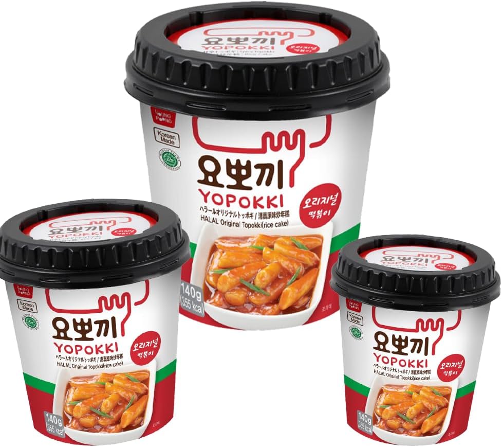 3 Yopokki Korean Original Rice Cakes - 140 gm