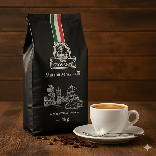 Caffè ITALIANO Don Giovannini Speciale - Fresh Espresso Beans Coffee - consists of 80% Arabica and 20% Robusta - 1 kg