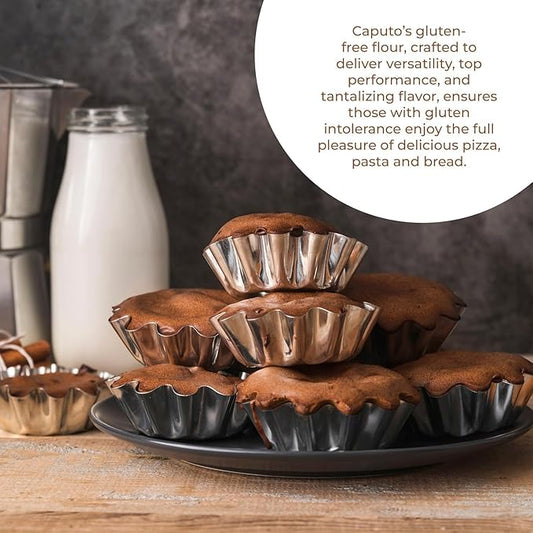 Antimo Caputo Pizza Flour, 2.2 lbs- Gluten-Free - All-Natural Versatile Flour & Starch Mix for Baking Pizza, Bread, Pasta