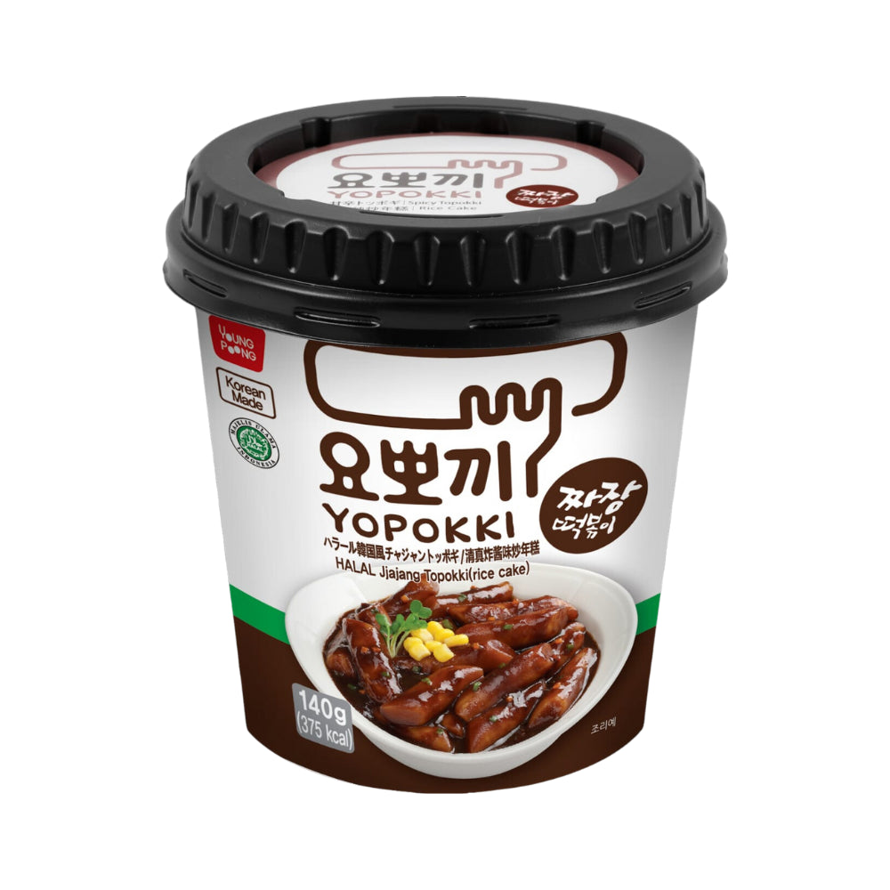 Yopokki Korean Jjajang Rice Cakes - 140 gm