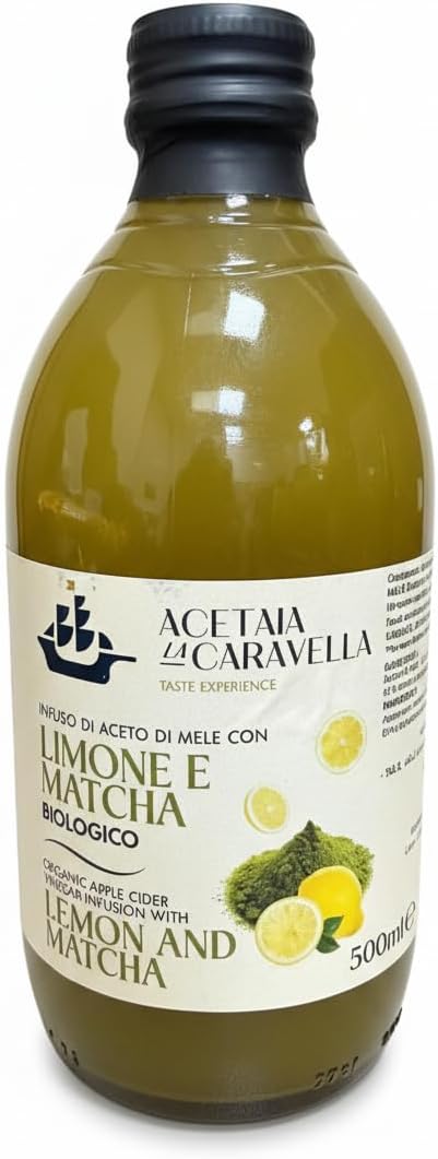 Lacarvilla Organic Apple Cider Vinegar with Lemon and Matcha Gluten Free 500ml