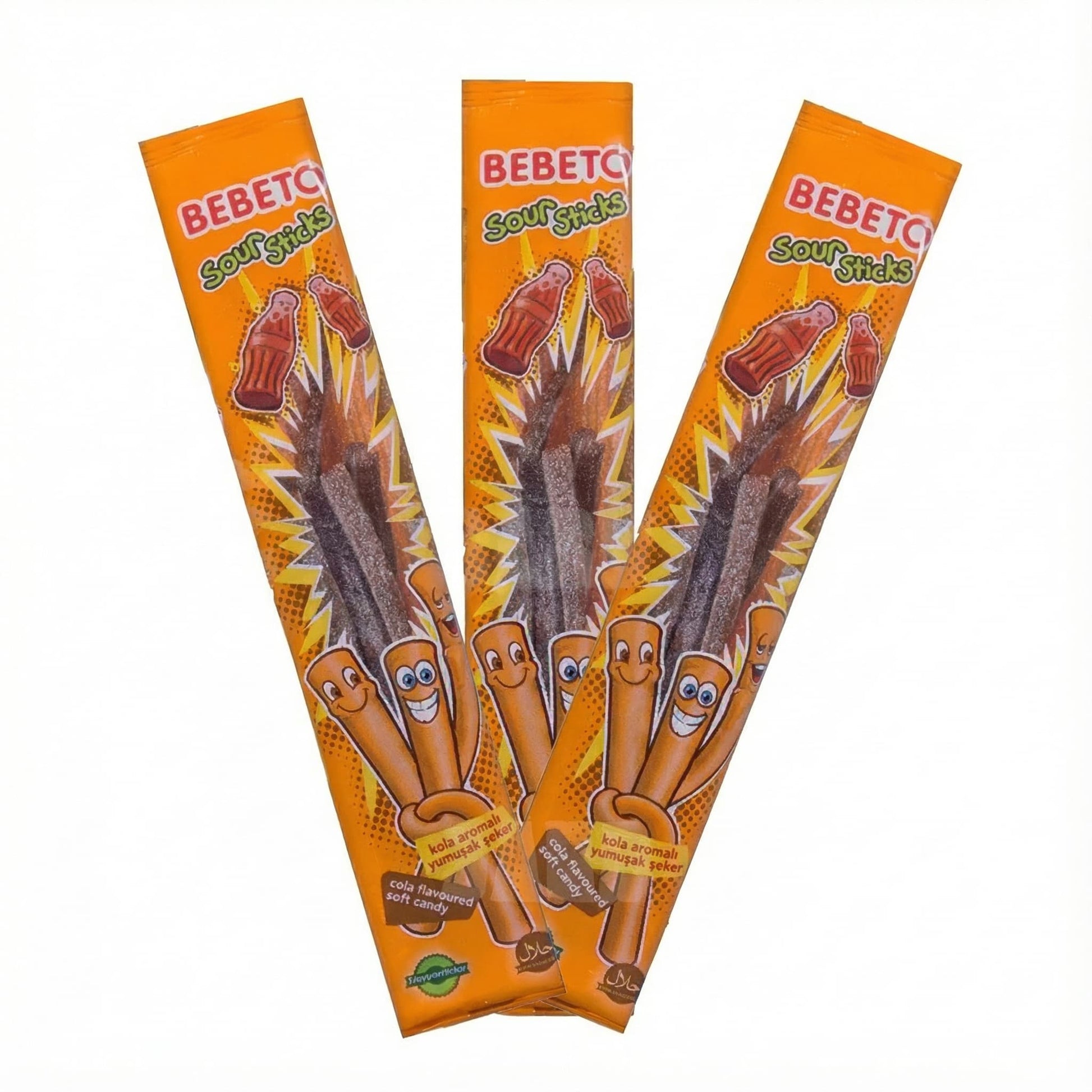 بيبيتو سور ستيكس كولا – حلوى طرية حامضة (حبة واحدة)