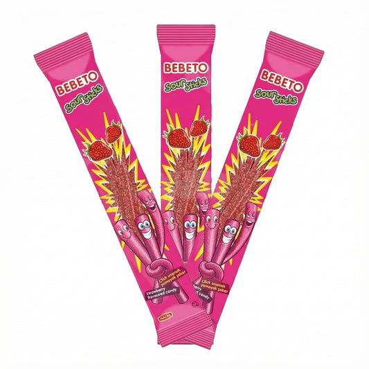 بيبيتو سور ستيكس فراولة – حلوى طرية حامضة (حبة واحدة)