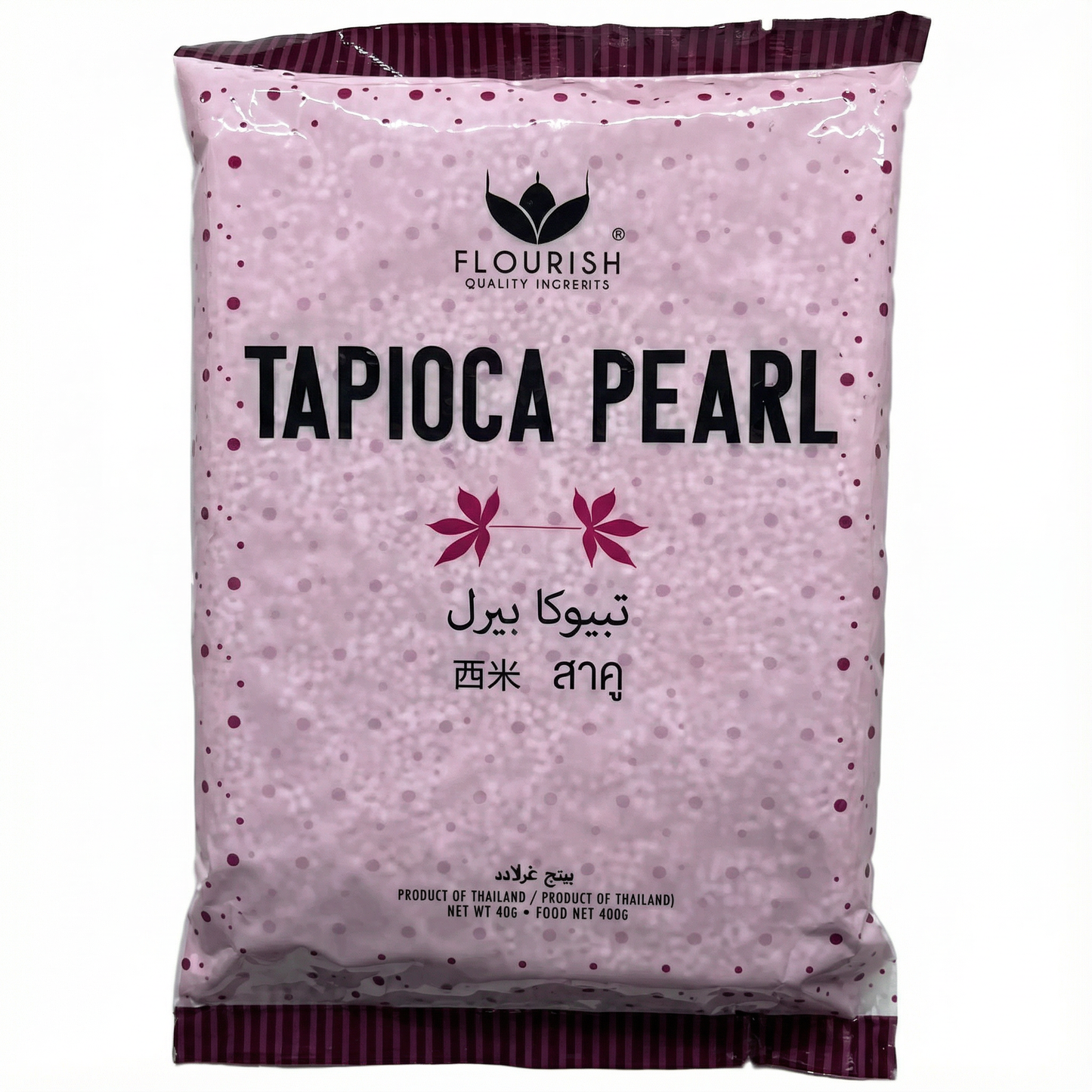 حبوب تابيوكا بينك صغيرة من فلوريش - 400 جم