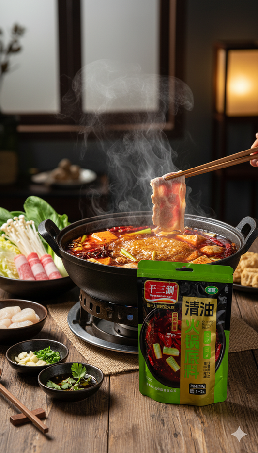 Sichuan Hot Pot Soup Base, Hot Pot Condiment, Chongqing Hot Pot Spicy Sauce, Szechuan Fragrant Spicy Hot PotSauce, Hot Pot Seasoning (Hot Spicy Flavor, 150 g)