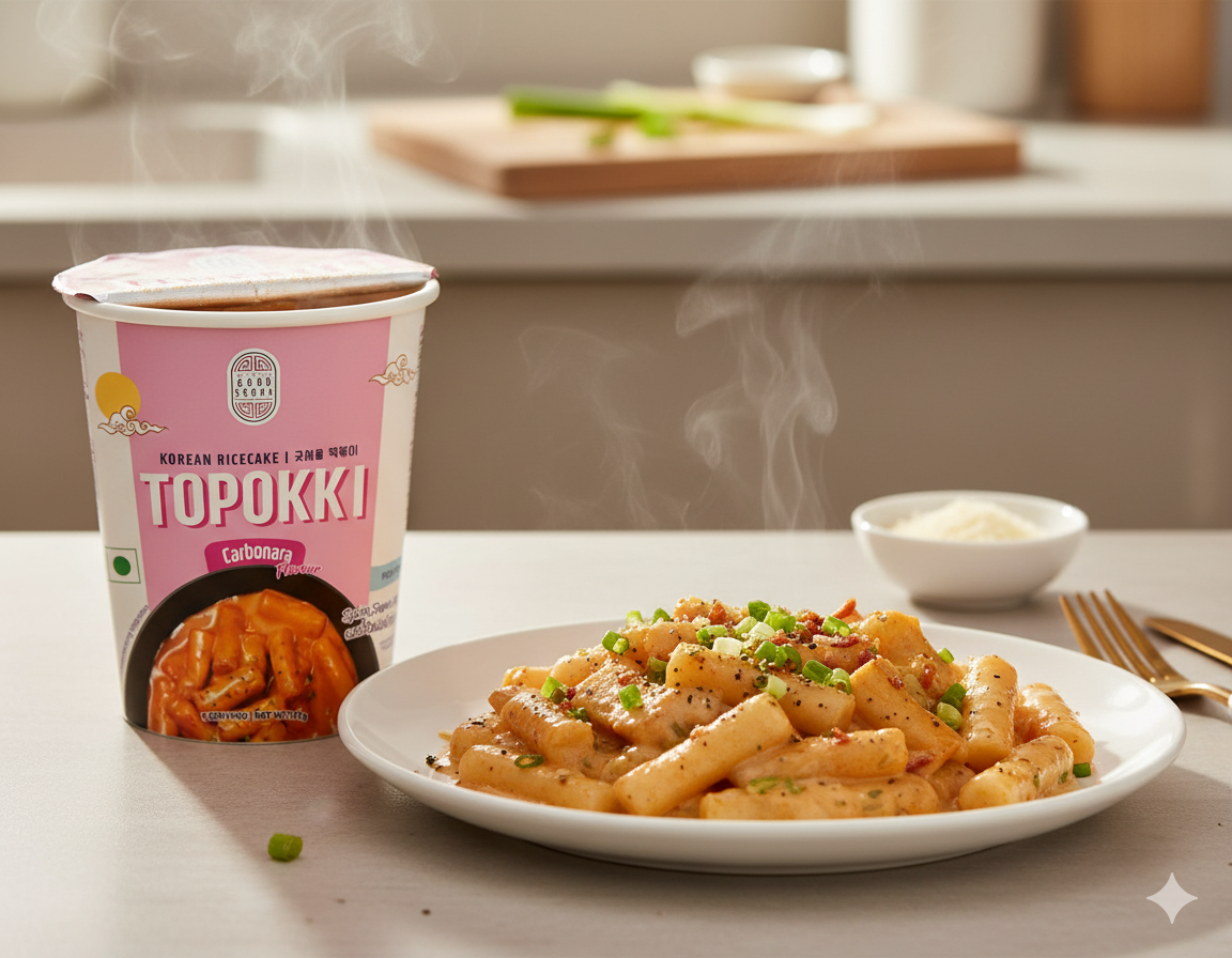 GOOD SEOUL KOREAN RICECAKE TOPOKKI CARBONARA (113G)