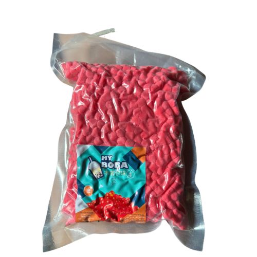 Boba Strawberry - Tapioca Bean with Strawberry Flavor - 1kg