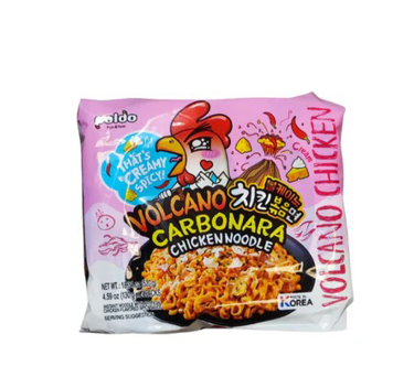 Paldo Volcano Carbonara Instant Korean Chicken Noodle - 130 gm