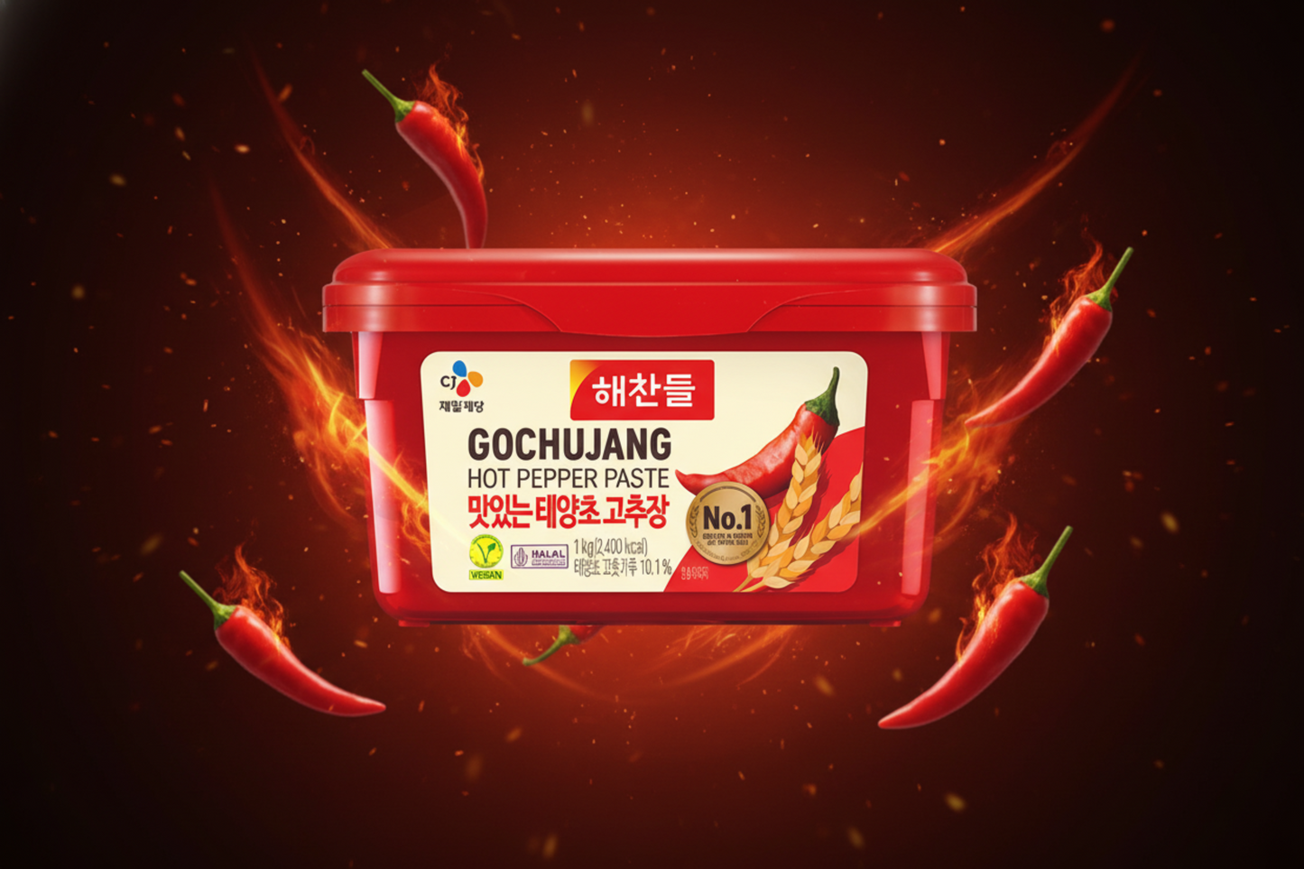 CJ Haechandle Korean Red Pepper Paste - 1 kg