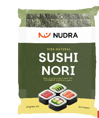 Nudra Nori Sushi Paper - 50 sheets