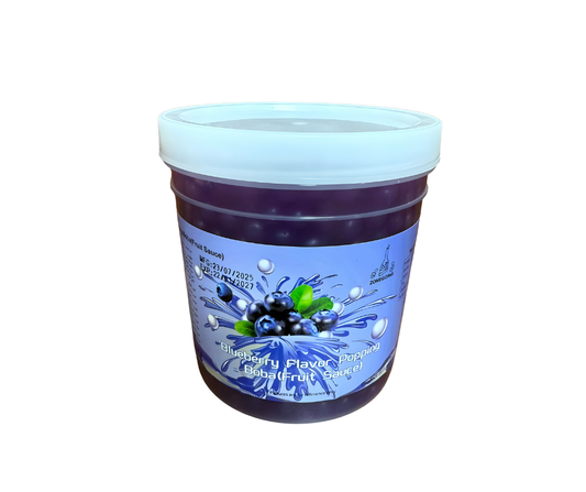 Delicious Blueberry Popping Boba Pearls made with Real Fruit Sauce 1.3 KG