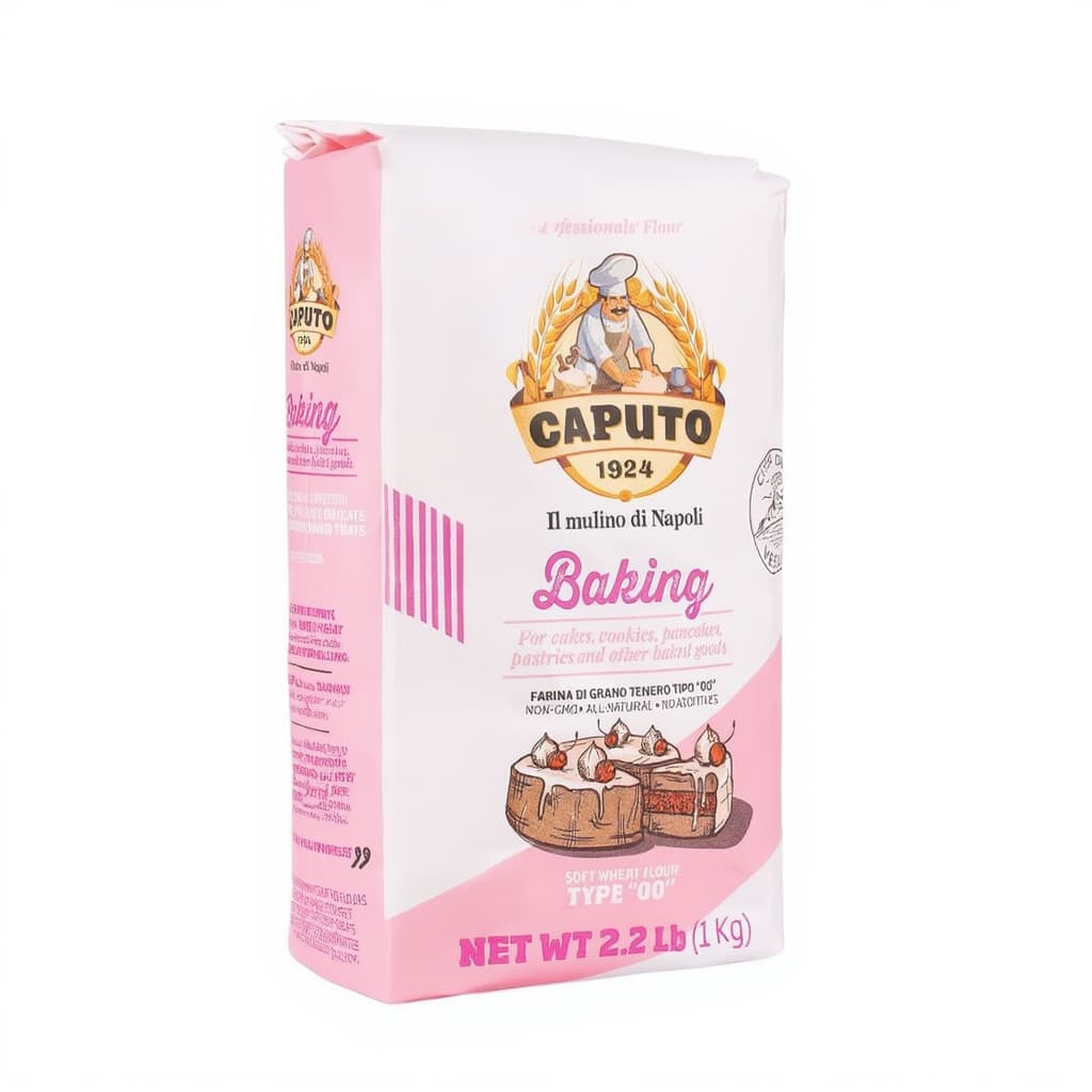 Caputo Baking (Pasticceria Pastry) 00 Flour 2.2 Pound Bag - For Desserts & Shortbreads - From Italy Type 00 Wheat