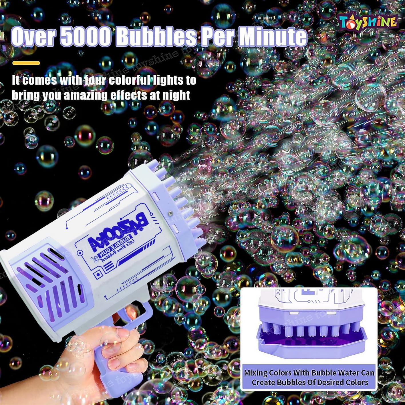 space rocket bubble gun