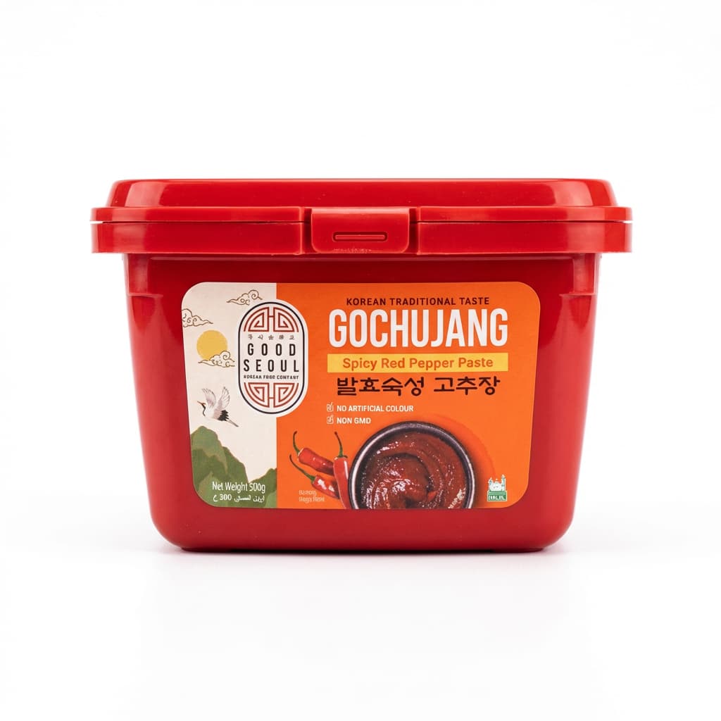 معجون جوتشوجانج حار من جود سيول 500 جم – معجون فلفل أحمر كوري مخمّر

