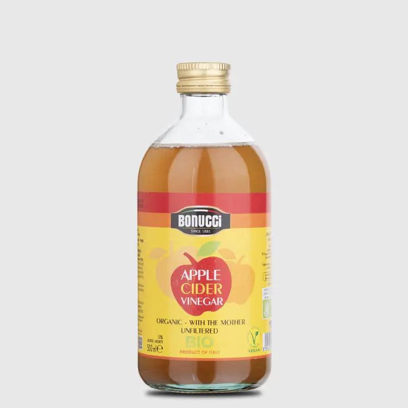 Bonucci Italian Organic Apple Cider Vinegar unfiltered – 500 Ml