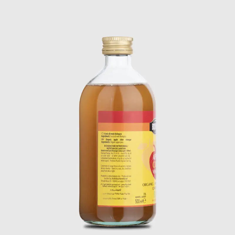 Bonucci Italian Organic Apple Cider Vinegar unfiltered – 500 Ml